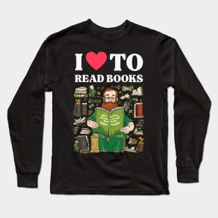 I LOVE TO READ IRISH BOOKS Long Sleeve T-Shirt